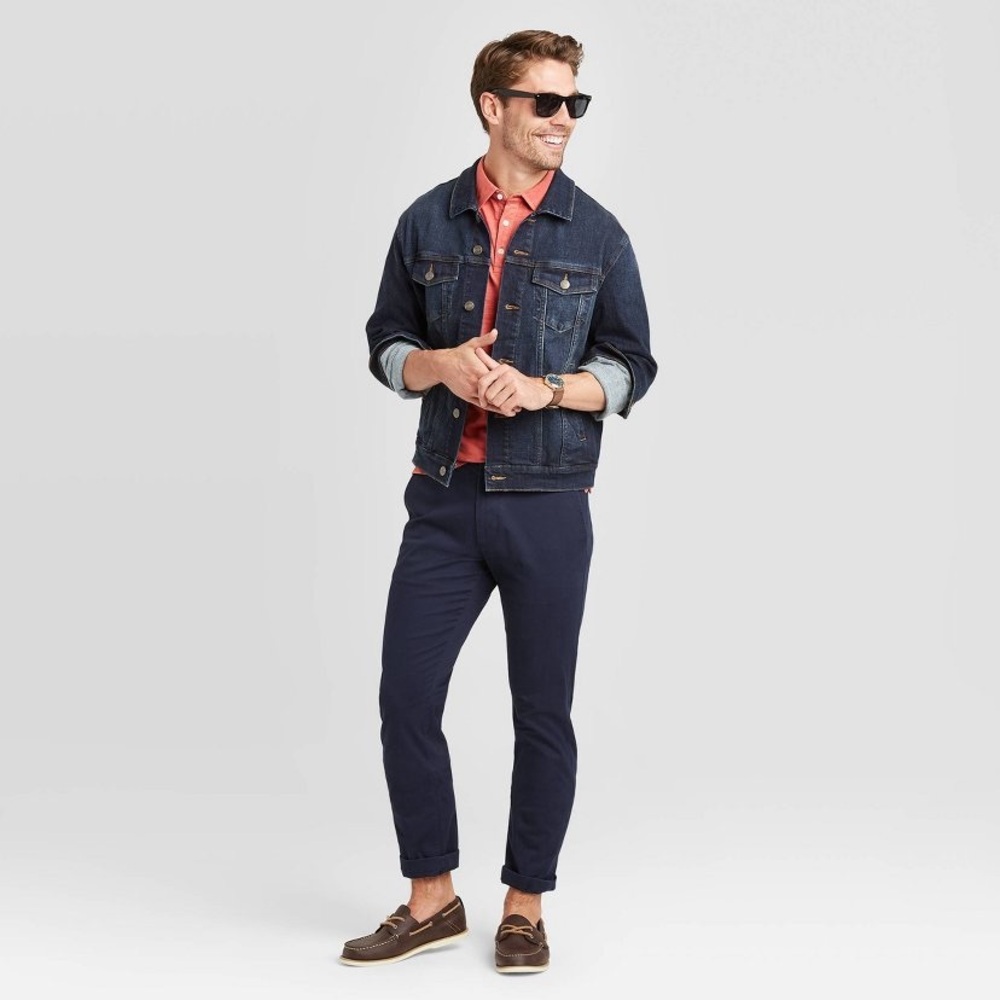 Good fellow & Co Men's Navy Blue Chino Pants